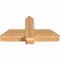 Ekena Millwork Eugene Smooth Timber Gable Bracket, Western Red Cedar, 36"W x 18"H x 5 1/2"D x 5 1/2"F, 12/12 Pitch GBW036X18X0606EUG00SWR - alternate 4